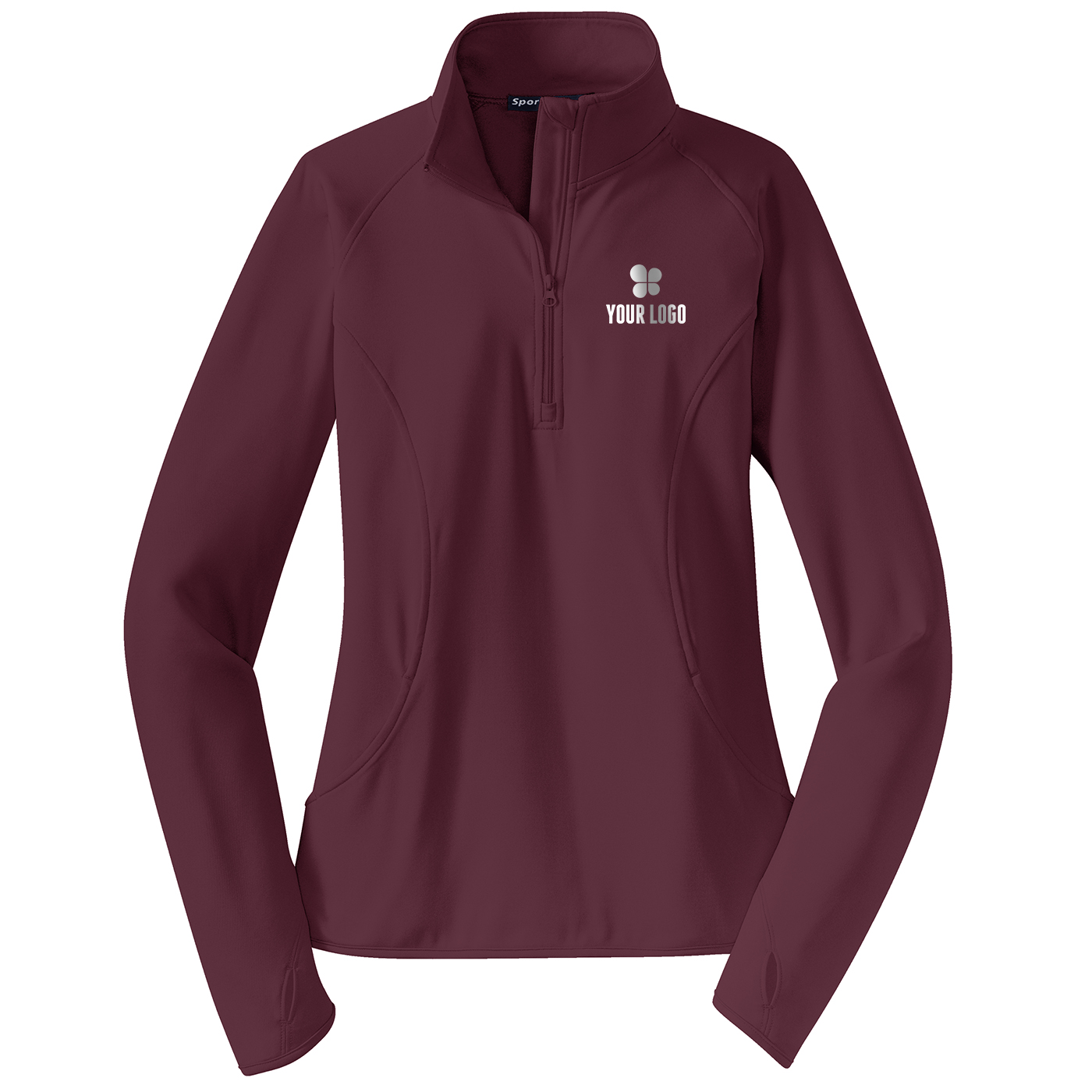 Ladies Sport-Wick® Stretch 1/2-Zip Pullover